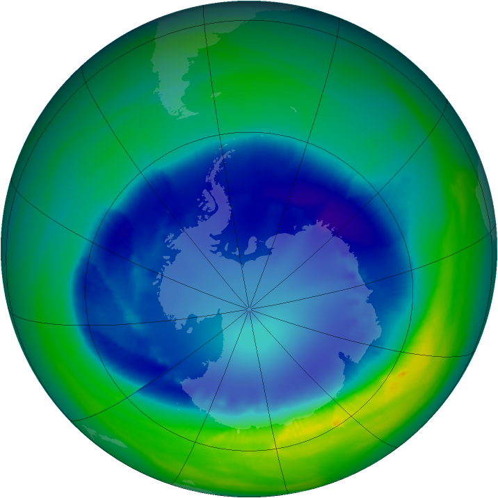 Ozone Map 2007-08-26